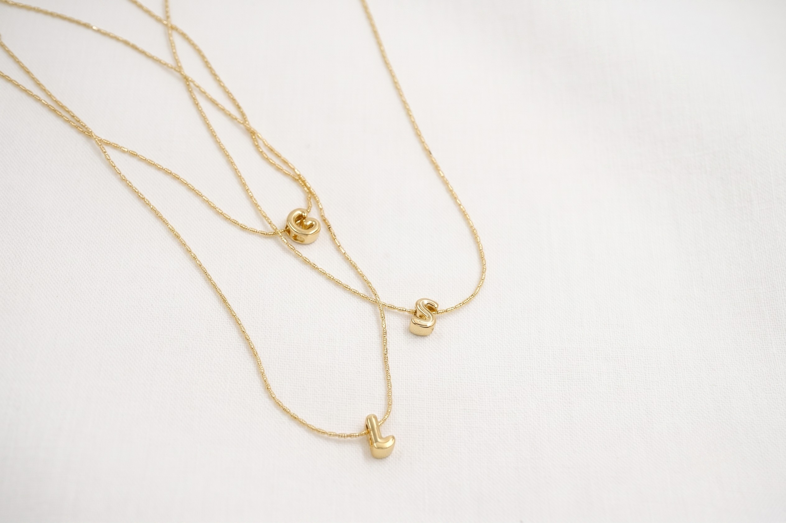 Collar Mini Inicial Bubble