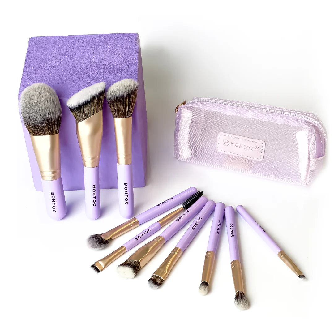 Kit mini brochas de maquillaje - viajero