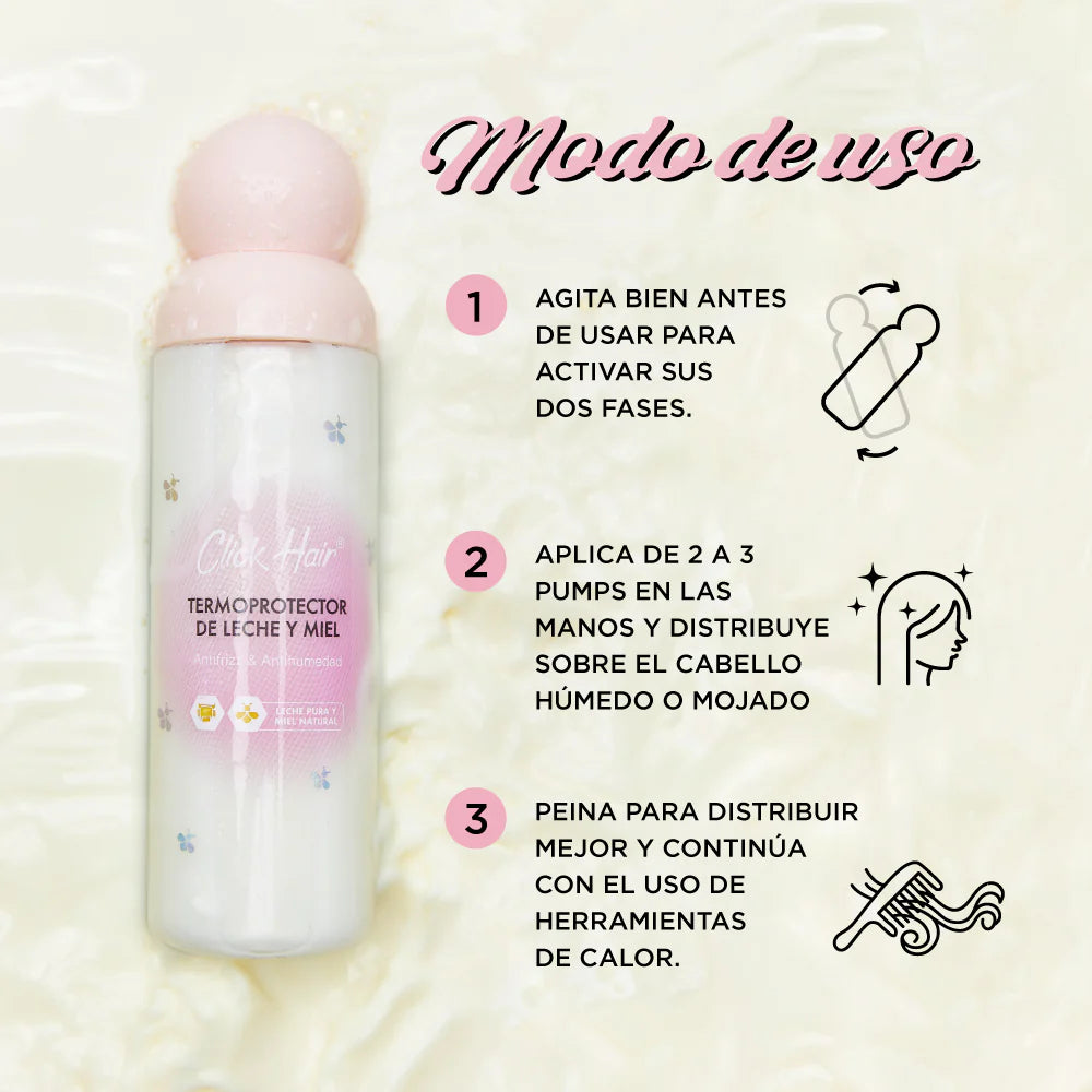 Termoprotector Bifásico Leche y Miel