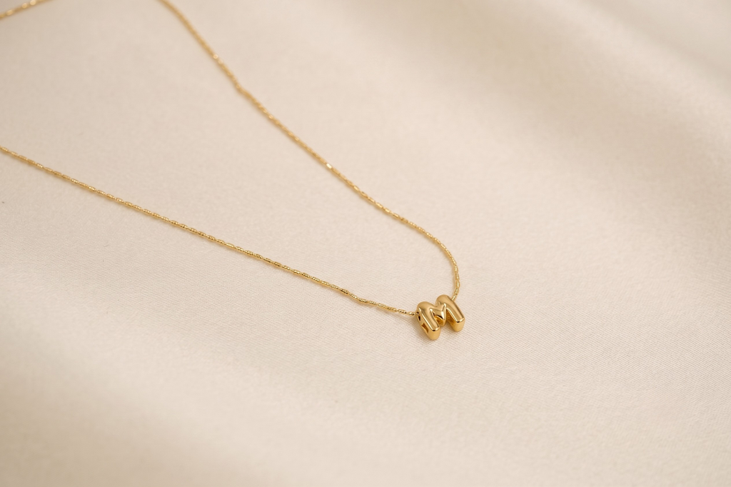 Collar Mini Inicial Bubble