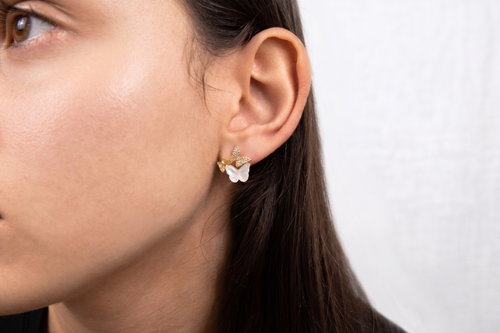 Aretes Aurea Perlado