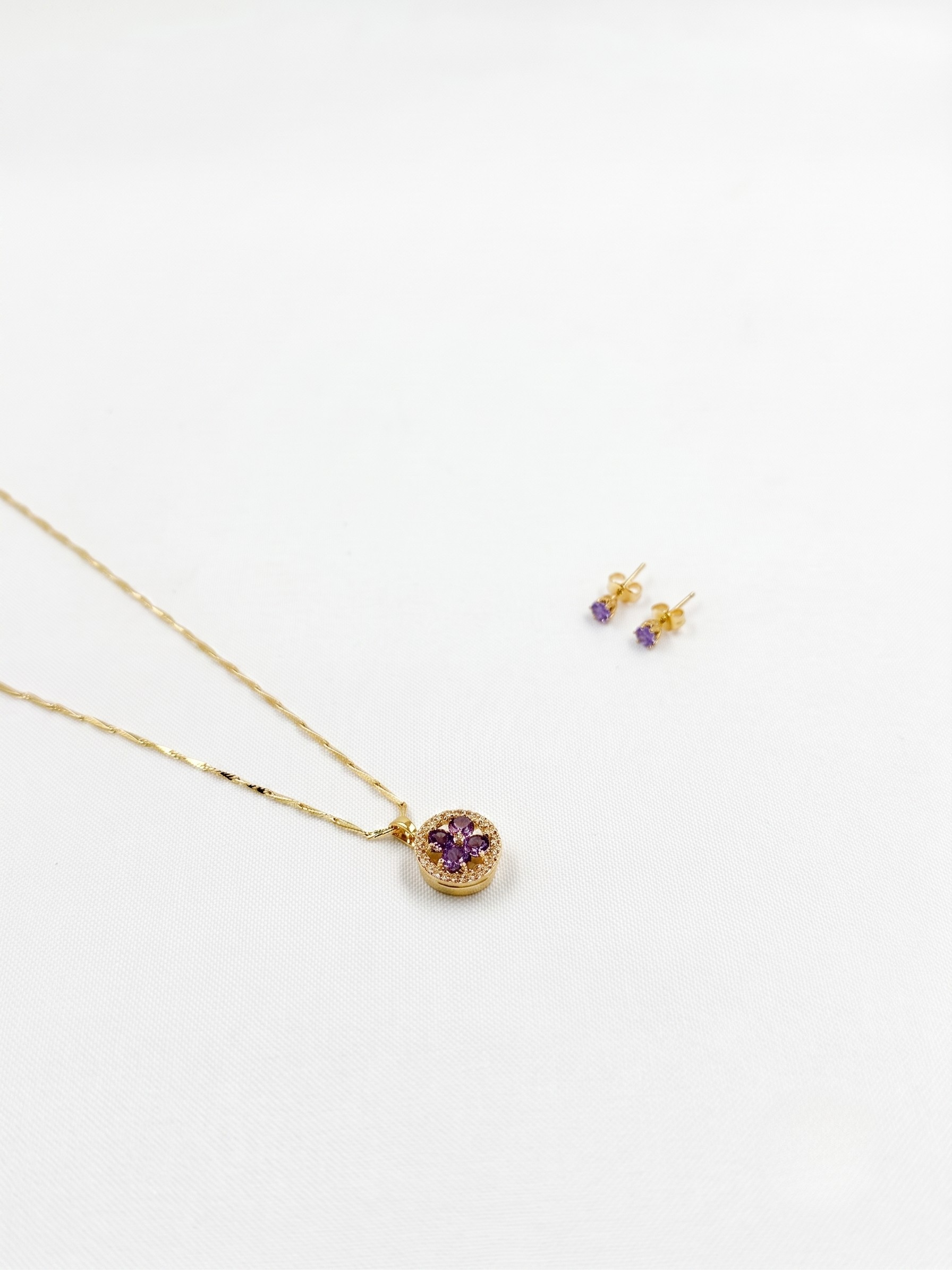 Set Flor de Amatista